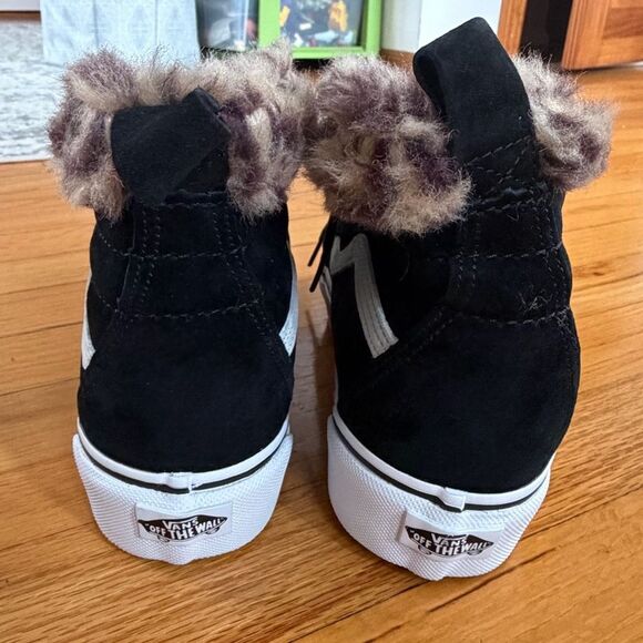 VANS Sk8 Hi Platform MTE Black/Leopard Fur Mens Sz 6 / Womens Sz 7.5 NWOT - Picture 5 of 8